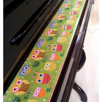 Tastenläufer für Klavier Keyboard Piano Twitty grün Längenwahl x Breite 15,5 cm Bild 1