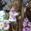 Fee/ Elfe, rosa, mit Glöckchen, Filzpüppchen, Deko-Figur, Jahreszeiten-Dekoration Bild 2