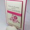 Elegante Genesungskarte "Schnörkel" in pink und creme Bild 3