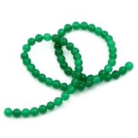Strang Perlen Jade grün 6 mm Bild 1