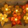 Lichterkette in braun-rost, Geschenke für Frauen, Tischdeko Geburtstag, Herbstdeko Bild 3