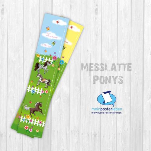 Messlatte: Ponys - optional selbstklebend
