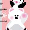 Messlatte: Eisbär & Pinguin - Schneeflocken - optional selbstklebend Bild 5