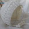 Babymütze - Babyhaube für Neugeborene - Merino-Wolle - weiß Bild 2