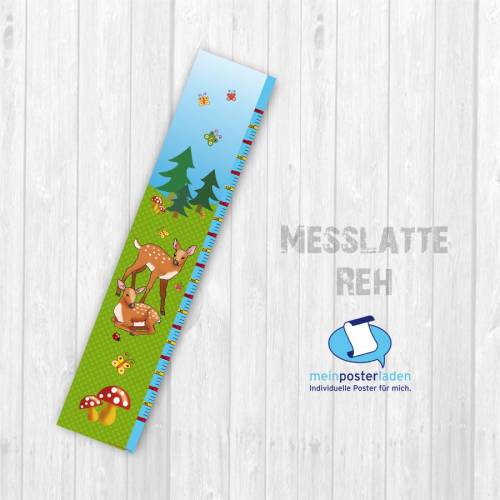 Messlatte: Waldtiere Reh - optional selbstklebend