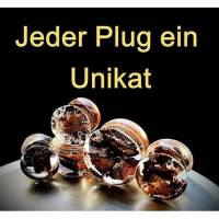 Plug , Holz, Steampunk, Harz, handmade,Piercing ,Ohrpiercing , Tunnel, 1 Stück, Bild 3