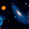 Vlies Bordüre: Weltall mit Raumschiffen und Planeten - 18 cm Höhe Bild 5