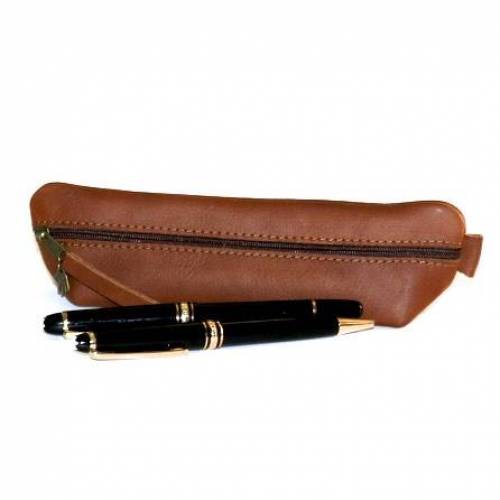 Besonderes Stifteetui aus BÜFFELLEDER „dreidimensional”