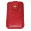 Smartphonetasche Leder erdbeerrot - individuelle Anfertigung Bild 2