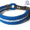Hundehalsband maritim Marke AlsterStruppi verstellbar blau weiß Bild 5