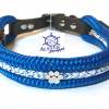 Hundehalsband maritim Marke AlsterStruppi verstellbar blau weiß Bild 6