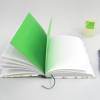 Notizbuch, DIN A5, grün, Bäume, Recyclingpapier, Hardcover Bild 4