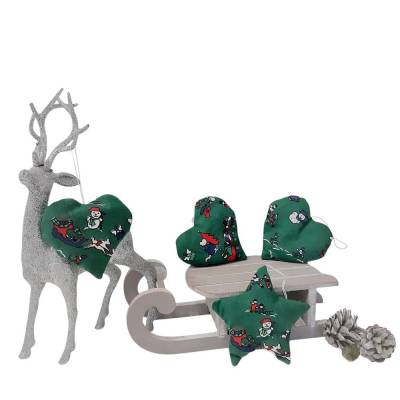 Baumschmuck 4-er Set grün