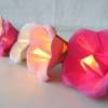 Lichterkette Glockenblume pink-rosa-weiß, Kinderzimmerdeko, Nachtlicht, Geschenk Mädchen, Tischdeko Taufe Bild 4