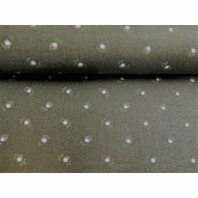 Trachtenstoff Dirndlstoff kleine Blumen braun Oeko-Tex Standard 100(1m/12,-€)