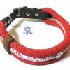 Hundehalsband maritim Marke AlsterStruppi verstellbar rot weiß Bild 2