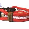 Hundehalsband maritim Marke AlsterStruppi verstellbar rot weiß Bild 5
