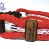 Hundehalsband maritim Marke AlsterStruppi verstellbar rot weiß Bild 7