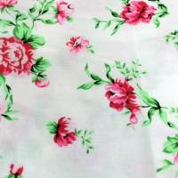 Loop Schlauchschal wollweiß weiß pink Blumen floral handmade Schal Damen Bild 5