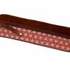 Federmäppchen Leder & Stoff  „Asanoha” rot Bild 3