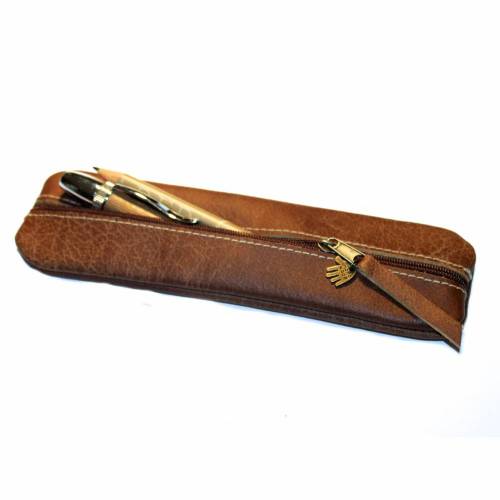 Edles FEDERMÄPPCHEN Büffelleder