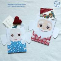 Bastelbogen für Geschenkverpackung, Weihnachtsengel und Nikolausengel zum Ausdrucken,  pdf-Datei Bild 5