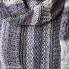 Dreieckstuch mit langer Basis (230 cm) in Mauve, Taupe und Beige, gestrickt im Muster- Mix aus feinster Wolle von Lana Grossa Bild 4