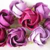 Lichterkette Rosen Blüten in lila, Tischdeko Taufe, Hochzeit, Geburtstag, Konfirmation, Geschenk, Hochzeitsdeko Bild 2