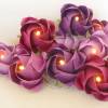 Lichterkette Rosen Blüten in lila, Tischdeko Taufe, Hochzeit, Geburtstag, Konfirmation, Geschenk, Hochzeitsdeko Bild 4