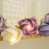 Lichterkette Rosen Blüten in lila, Tischdeko Taufe, Hochzeit, Geburtstag, Konfirmation, Geschenk, Hochzeitsdeko Bild 5