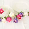 Lichterkette kleine Rosen in pink-lila-weiß, Geschenk für Taufe, Geburtstag, Konfirmation Bild 4