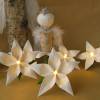 Lichterkette mit Stern-Blüten in weiß, Kinderzimmer Deko, Nachtlicht, Tischdeko Bild 7
