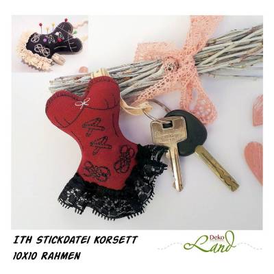 ITH Stickdatei Korsett 10x10