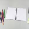 Notizbuch, Spiralbuch, Ideenbuch, schwarz weiß, Tagebuch, DIN A5, Recyclingpapier Bild 3