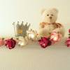 Lichterkette große Rosen in Pink, Geschenk Taufe, Tischdeko, Girlande, Kinderzimmerdeko Bild 9
