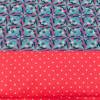 Loop Schlauchschal handmade Schal Punkte blau pink Muster Bild 4