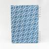 Spiralbuch, Notizbuch, blau, weiß, DIN A5, 100 Blatt, Verschluss Gummi, Logbuch Bild 2