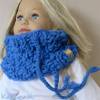 Kleinkind Schlauchschal Schal Rollkragen in Himmelblau, gestrickt aus feinster Wolle von Lana Grossa Bild 2