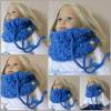 Kleinkind Schlauchschal Schal Rollkragen in Himmelblau, gestrickt aus feinster Wolle von Lana Grossa Bild 5