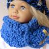 Kleinkind Schlauchschal Schal Rollkragen in Himmelblau, gestrickt aus feinster Wolle von Lana Grossa Bild 7