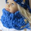 Kleinkind Schlauchschal Schal Rollkragen in Himmelblau, gestrickt aus feinster Wolle von Lana Grossa Bild 9