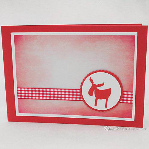 Weihnachtskarte Elch