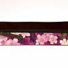 Federmäppchen Leder & japanischer Stoff violett „Kirschblüten” Bild 4