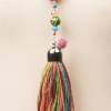 hippie-Bettelkette-Halskette-beadwork-Schmuck-Quasten-boho-Kette-bohemian-Schmuck-lange-Kette-rosa Bild 3