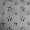 8,90 EUR/m Stoff Baumwolle - Sterne schwarz auf hellblau - weiß Karo Ökotex Bild 2