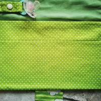 Wickeltasche für unterwegs grün mit Fröschen   +++ Einzelstück +++ Bild 6