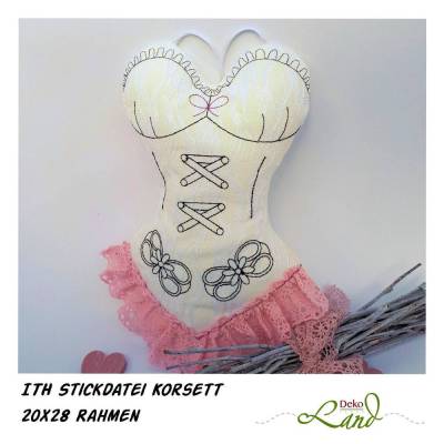 ITH Stickdatei Korsett 20x28