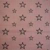 8,90 EUR/m Stoff Baumwolle - Sterne schwarz auf altrosa - weiß Karo Ökotex Bild 3