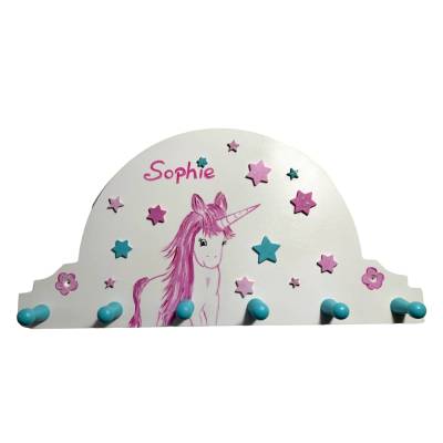 Kindergarderobe "Einhorn“ Garderobe Kinderzimmer