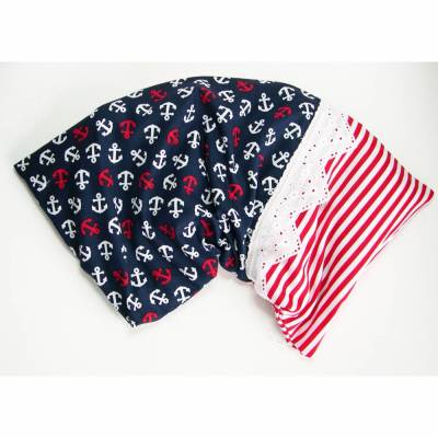 Körnerkissen, Wärmekissen, maritim, Anker, Rapssamen, für Männer und Frauen, Getreidekissen, Rapssamenkissen, mit Lavendel, Wohlfühlkissen